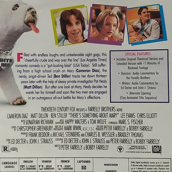 Factory sealed: There's Something about Mary Widescreen DVD w/ Special Features - Picture 6 of 9